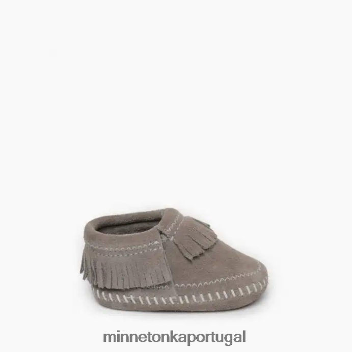 botinha riley crianças Minnetonka cinza XJTPV6478 calçados