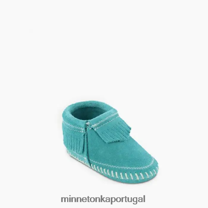 botinha riley crianças Minnetonka turquesa XJTPV6482 calçados