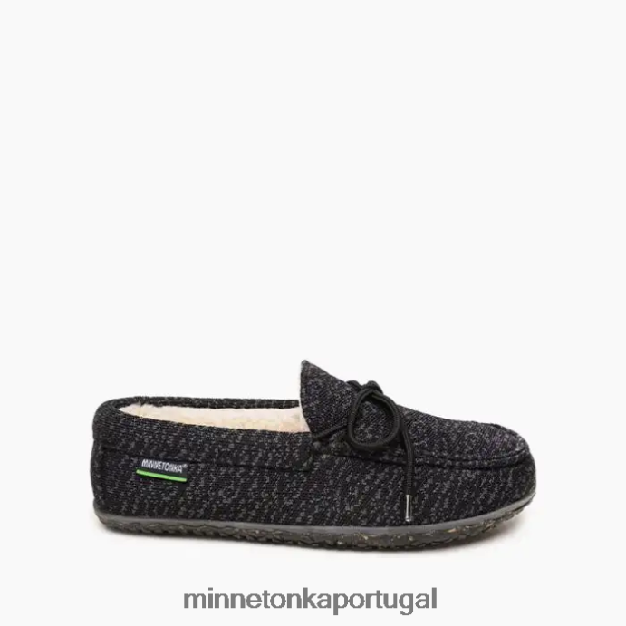 carvalho ecológico homens Minnetonka preto XJTPV6428 calçados