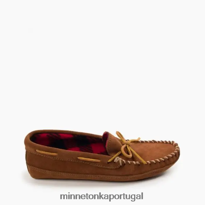 lã de fundo duplo homens Minnetonka marrom XJTPV6365 calçados