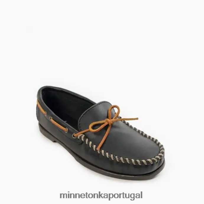 acampamento moc homens Minnetonka preto XJTPV6331 calçados