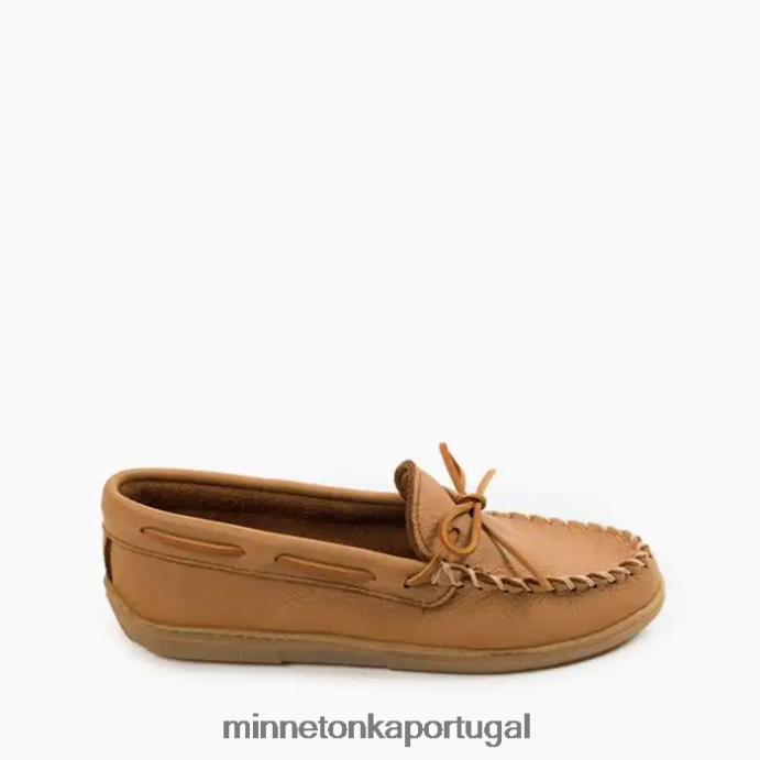 clássico de couro de alce homens Minnetonka natural XJTPV6327 calçados