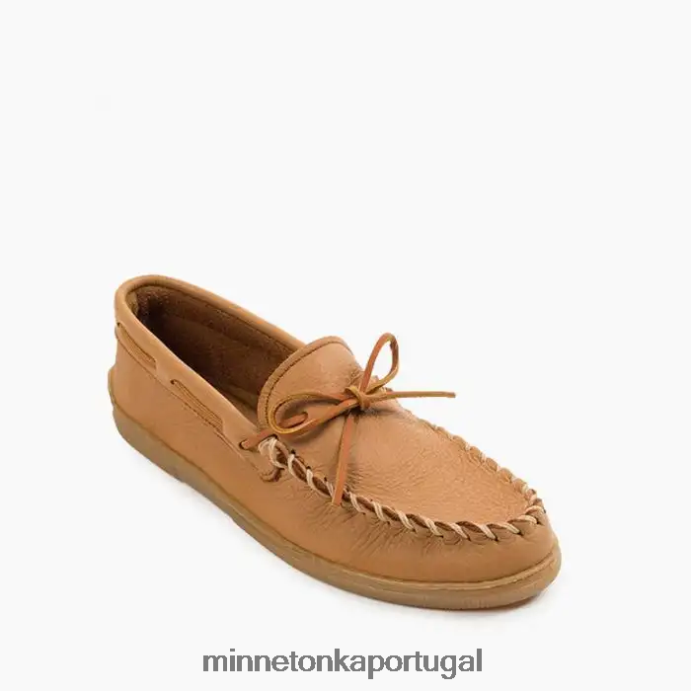 clássico de couro de alce homens Minnetonka natural XJTPV6327 calçados
