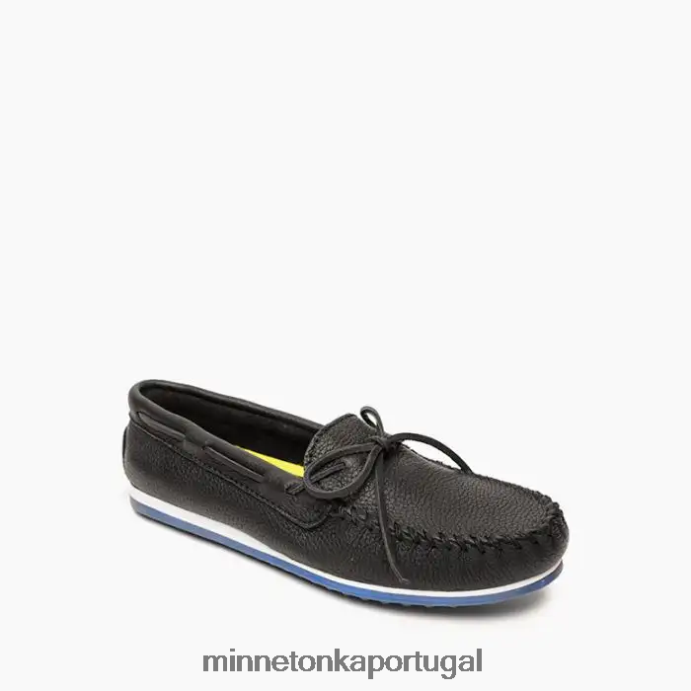 couro de alce plus homens Minnetonka preto XJTPV6347 calçados