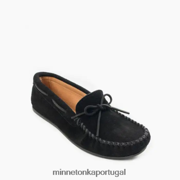 moc clássico homens Minnetonka preto XJTPV6328 calçados