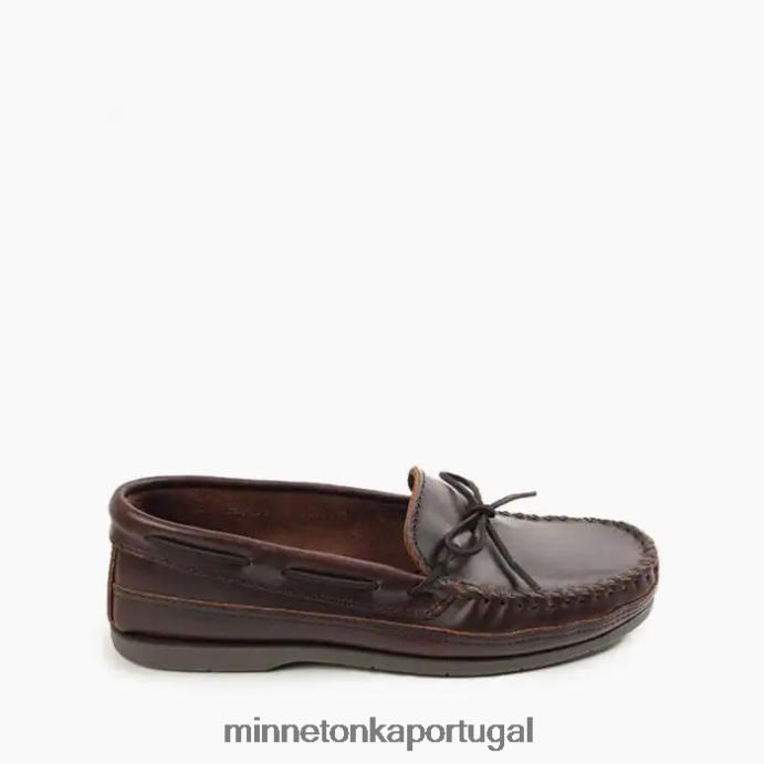 moc de sola rígida essencial homens Minnetonka marrom escuro XJTPV6340 calçados