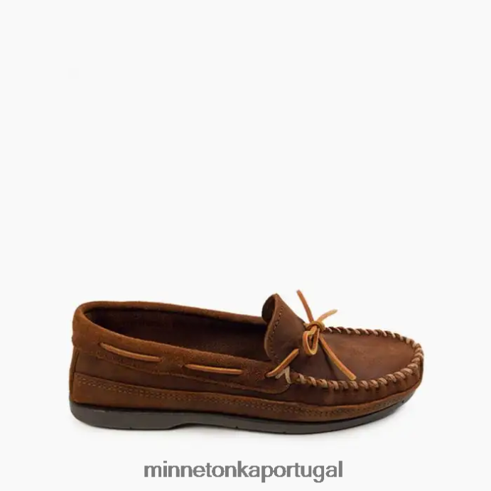 moc de sola rígida essencial homens Minnetonka rufo marrom XJTPV6339 calçados