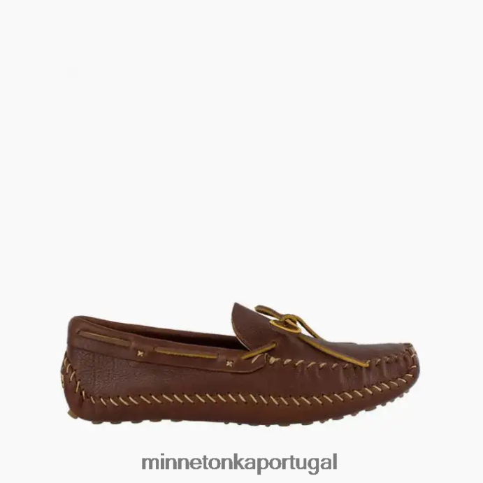 p.w. dirigindo moc homens Minnetonka marrom XJTPV6388 calçados