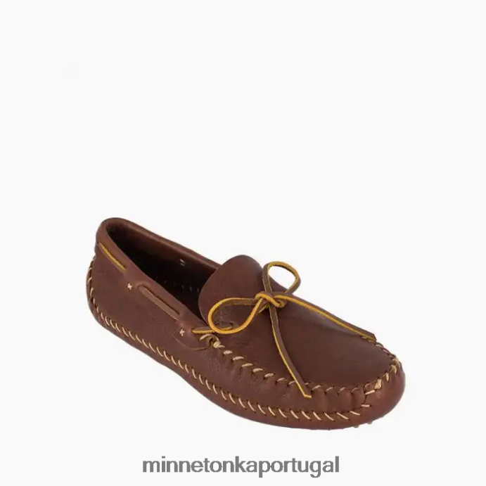 p.w. dirigindo moc homens Minnetonka marrom XJTPV6388 calçados