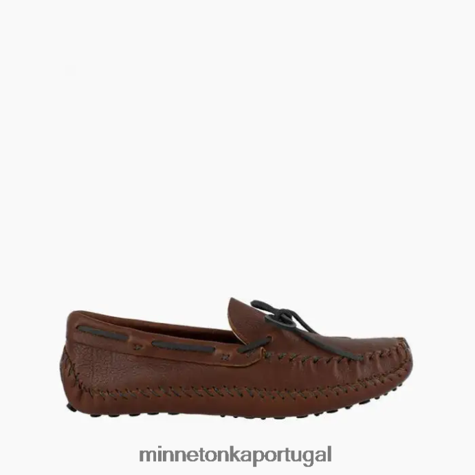 p.w. dirigindo moc homens Minnetonka marrom preto XJTPV6375 calçados