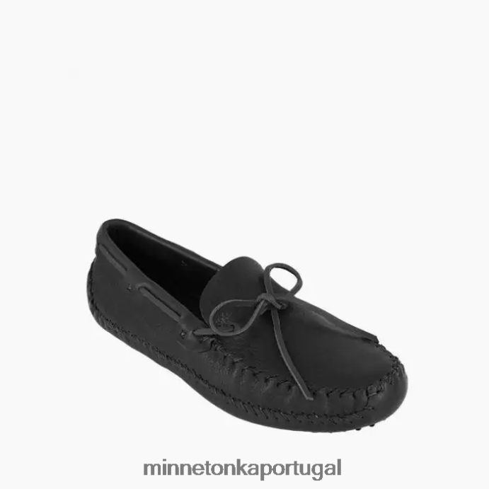 p.w. dirigindo moc homens Minnetonka preto XJTPV6387 calçados