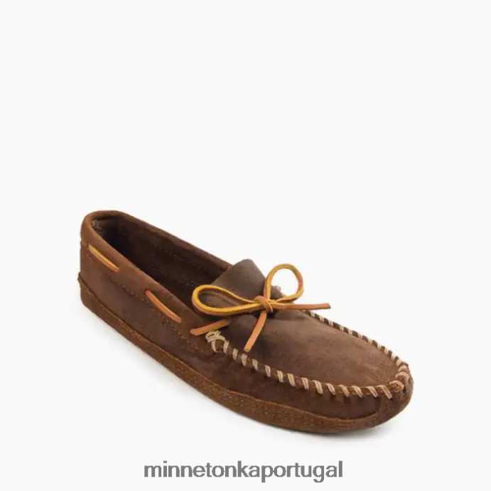 sola macia de fundo duplo homens Minnetonka rufo marrom XJTPV6334 calçados
