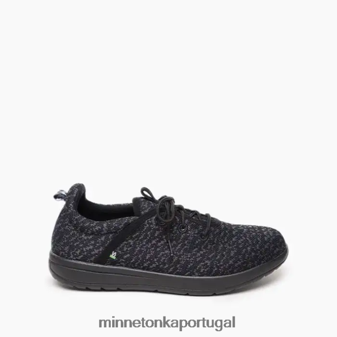 eco de novo homens Minnetonka preto XJTPV6446 calçados