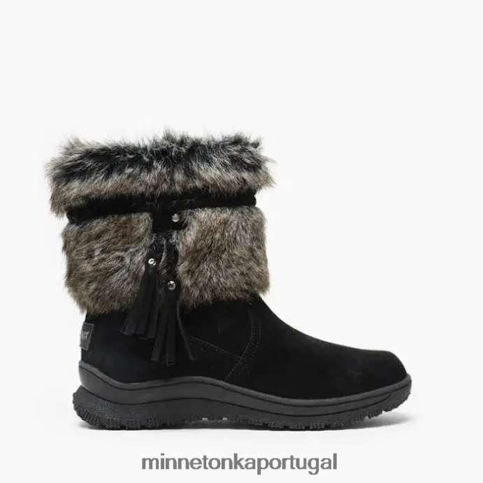 Everett mulheres Minnetonka preto XJTPV639 calçados
