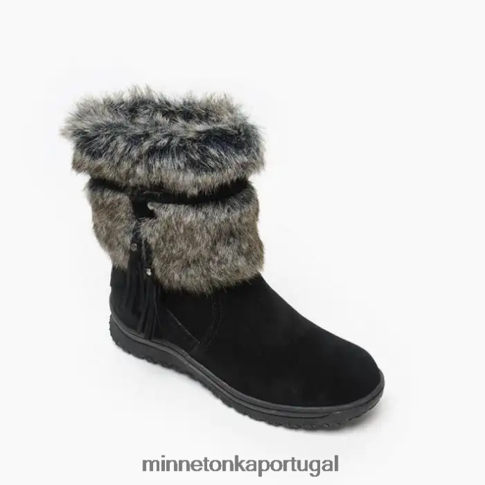 Everett mulheres Minnetonka preto XJTPV639 calçados