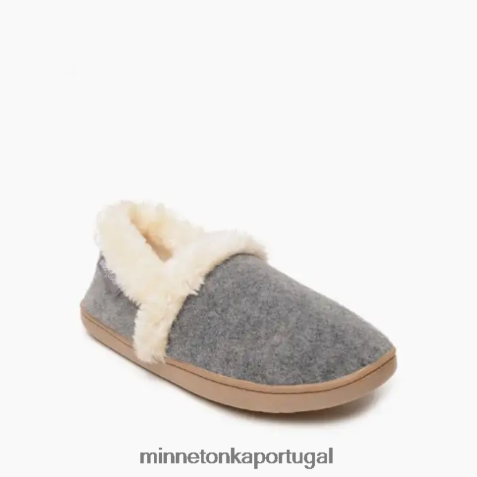 Dina mulheres Minnetonka cinza XJTPV6250 calçados