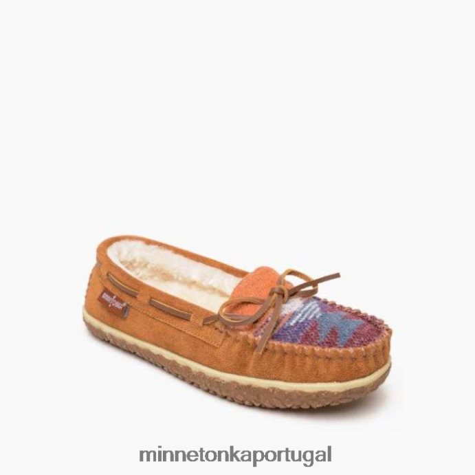 Tília mulheres Minnetonka marrom multi XJTPV6127 calçados