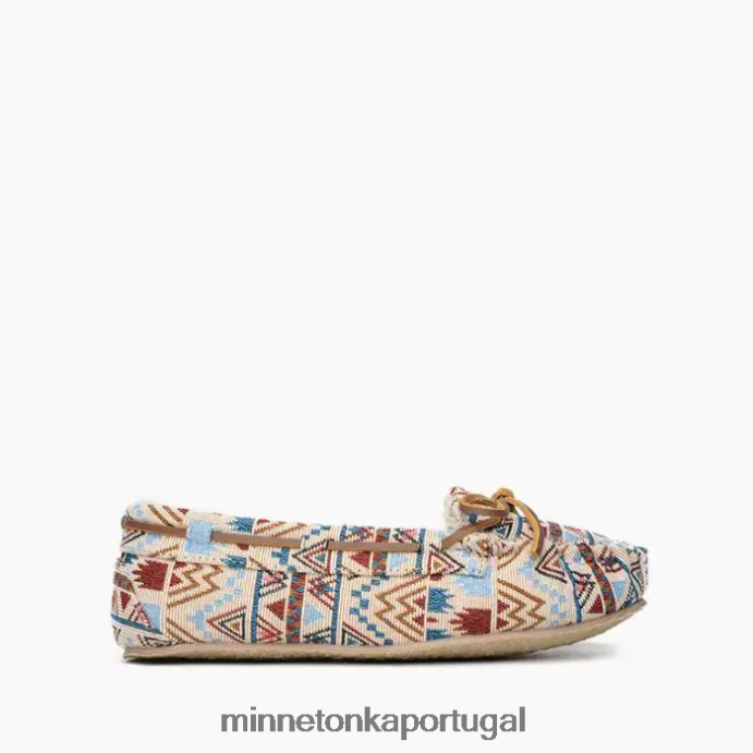 calmamente mulheres Minnetonka mosaico creme XJTPV6202 calçados