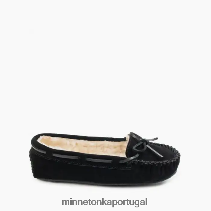 calmamente mulheres Minnetonka preto XJTPV6199 calçados