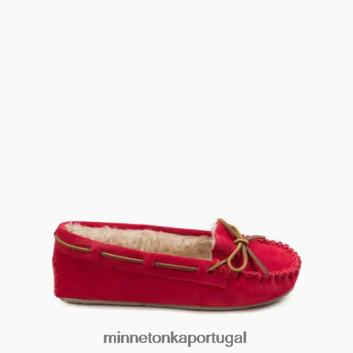 calmamente mulheres Minnetonka vermelho XJTPV6206 calçados