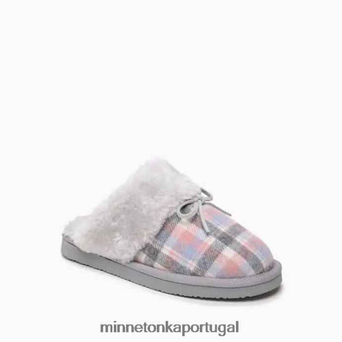 enxurrada mulheres Minnetonka xadrez rosa XJTPV6307 calçados
