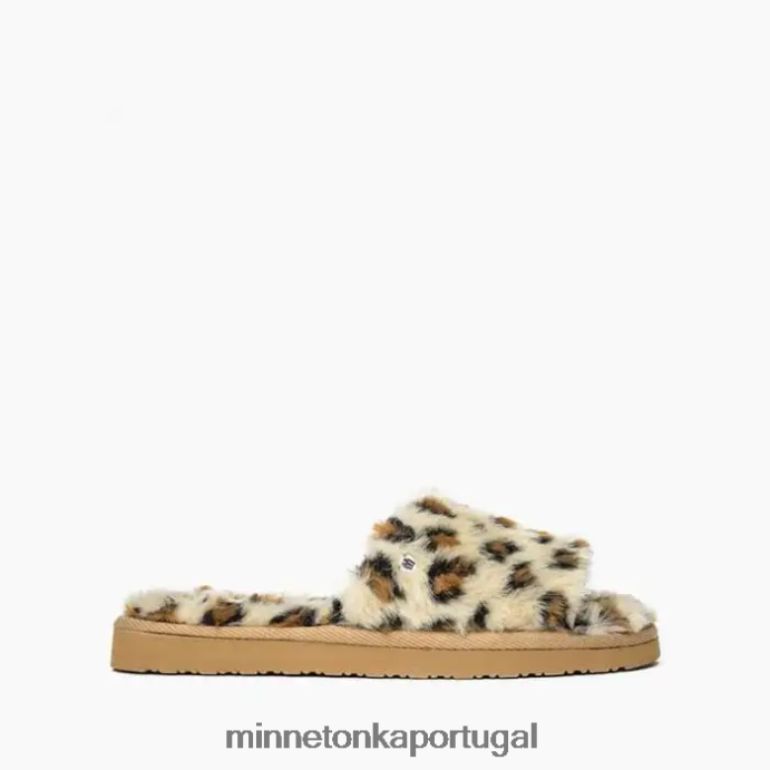 haha mulheres Minnetonka estampa de leopardo creme XJTPV6290 calçados