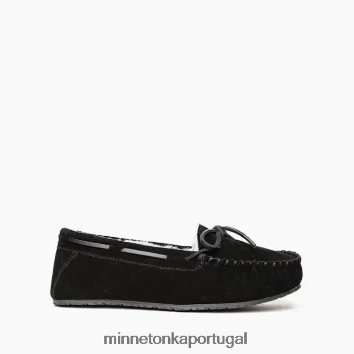 moc confortável mulheres Minnetonka preto XJTPV6263 calçados