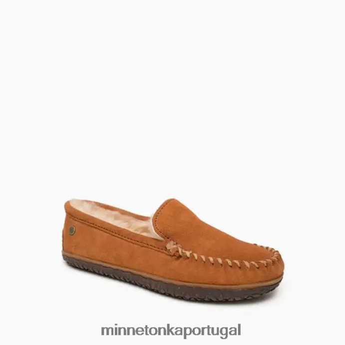 terês de pele de carneiro mulheres Minnetonka marrom XJTPV6142 calçados