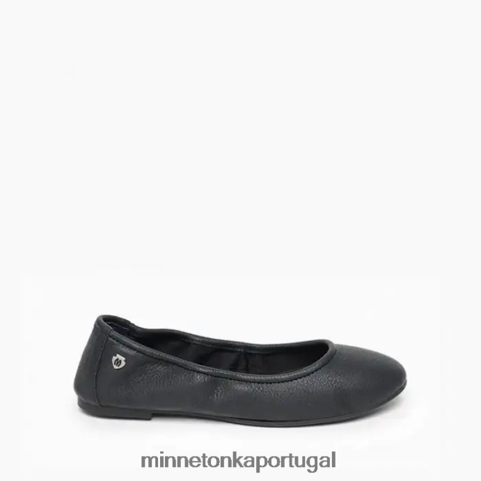 Ana mulheres Minnetonka preto XJTPV6110 calçados