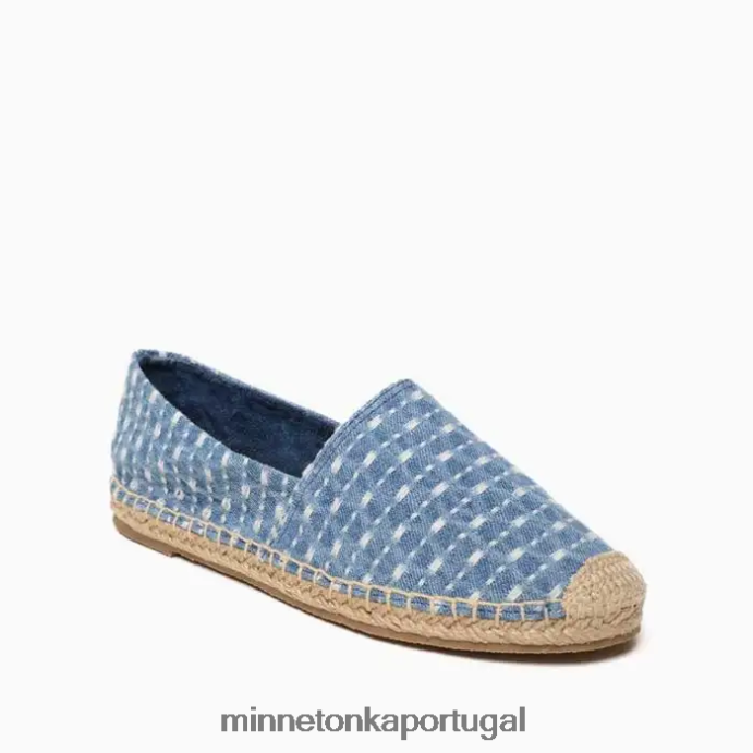 Pam mulheres Minnetonka jeans azul claro XJTPV6133 calçados