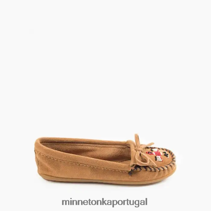 Thunderbird moc mulheres Minnetonka cinza XJTPV689 calçados