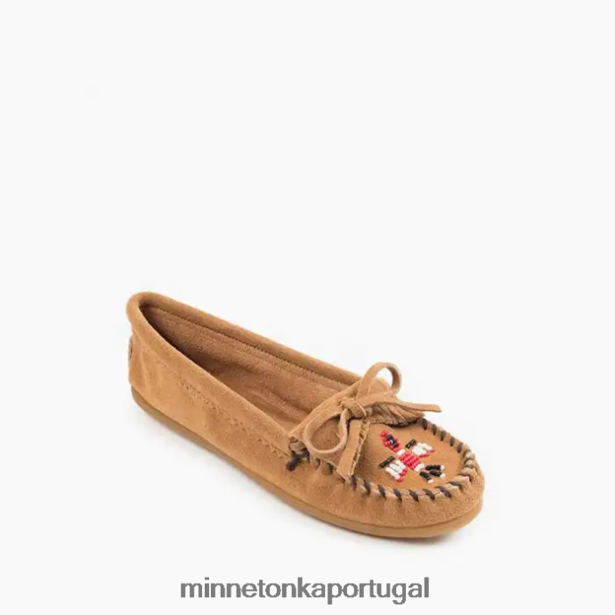 Thunderbird moc mulheres Minnetonka cinza XJTPV689 calçados