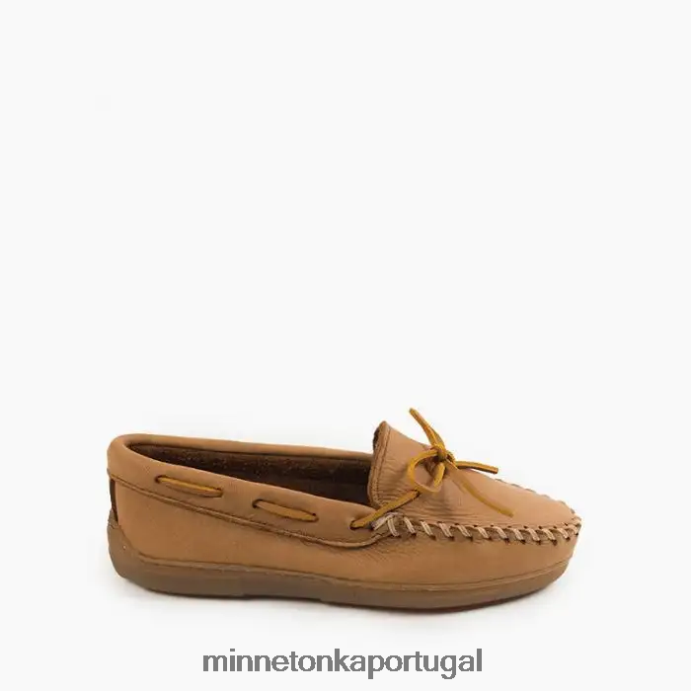 clássico de couro de alce mulheres Minnetonka natural XJTPV6109 calçados