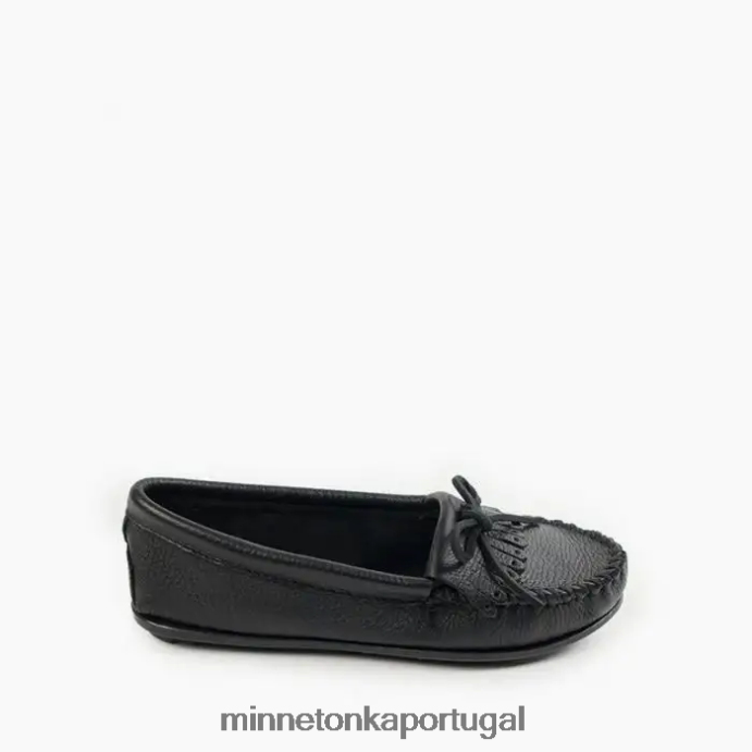 kilt de pele de veado mulheres Minnetonka preto XJTPV694 calçados