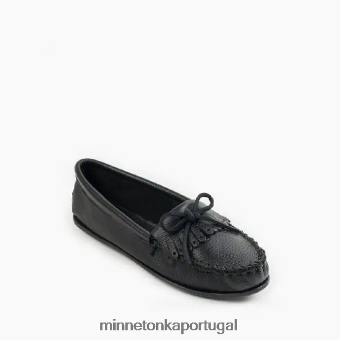 kilt de pele de veado mulheres Minnetonka preto XJTPV694 calçados