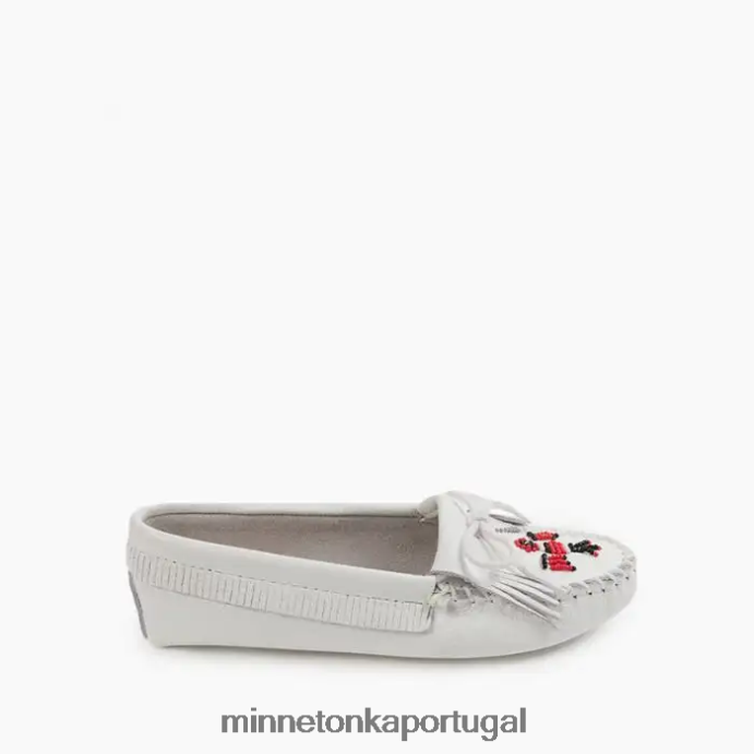 sola macia Thunderbird mulheres Minnetonka branco XJTPV6119 calçados