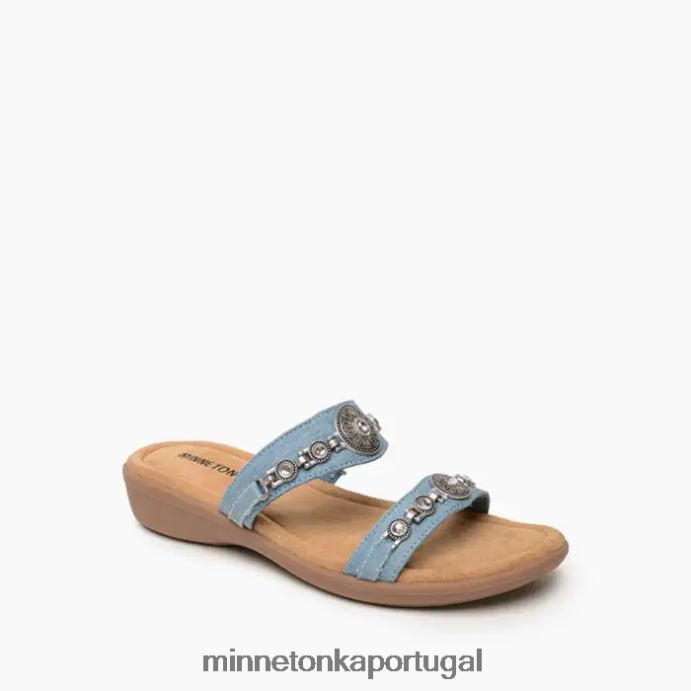 Breno mulheres Minnetonka jeans azul claro XJTPV6197 calçados