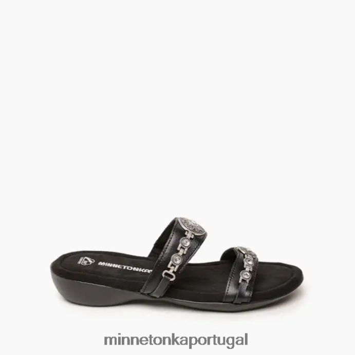 Breno mulheres Minnetonka preto XJTPV6196 calçados