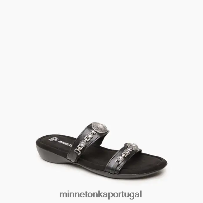 Breno mulheres Minnetonka preto XJTPV6196 calçados