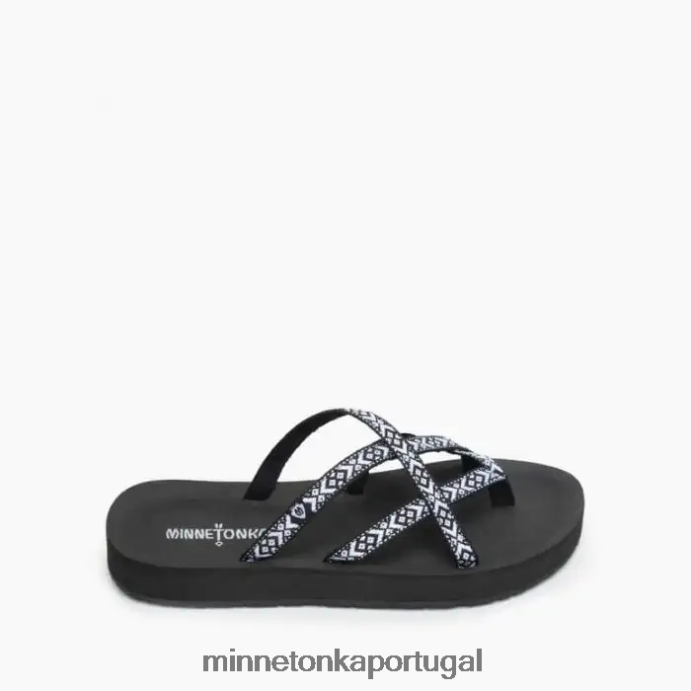 Hanna mulheres Minnetonka preto XJTPV6179 calçados