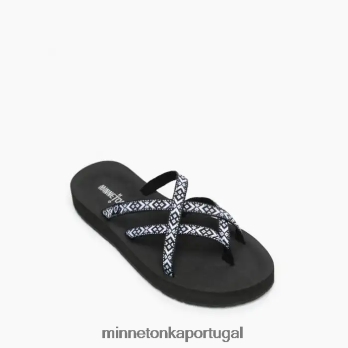 Hanna mulheres Minnetonka preto XJTPV6179 calçados