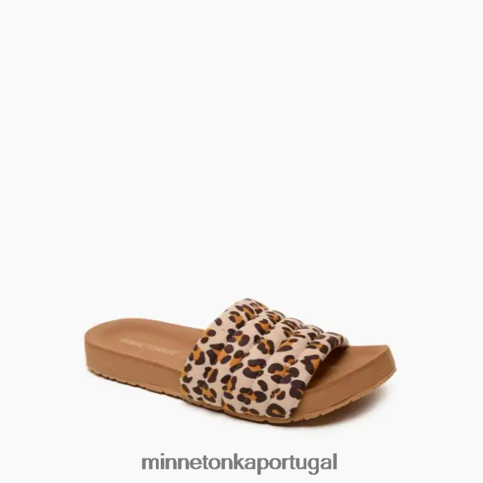 Heidi mulheres Minnetonka estampa de leopardo creme XJTPV6177 calçados