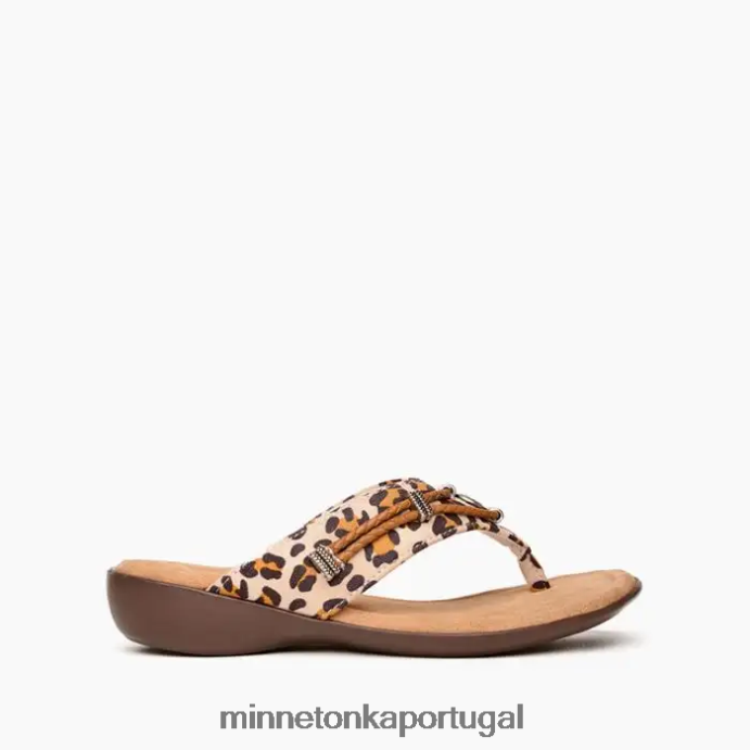 Silverthorne 360 mulheres Minnetonka estampa de leopardo creme XJTPV6155 calçados