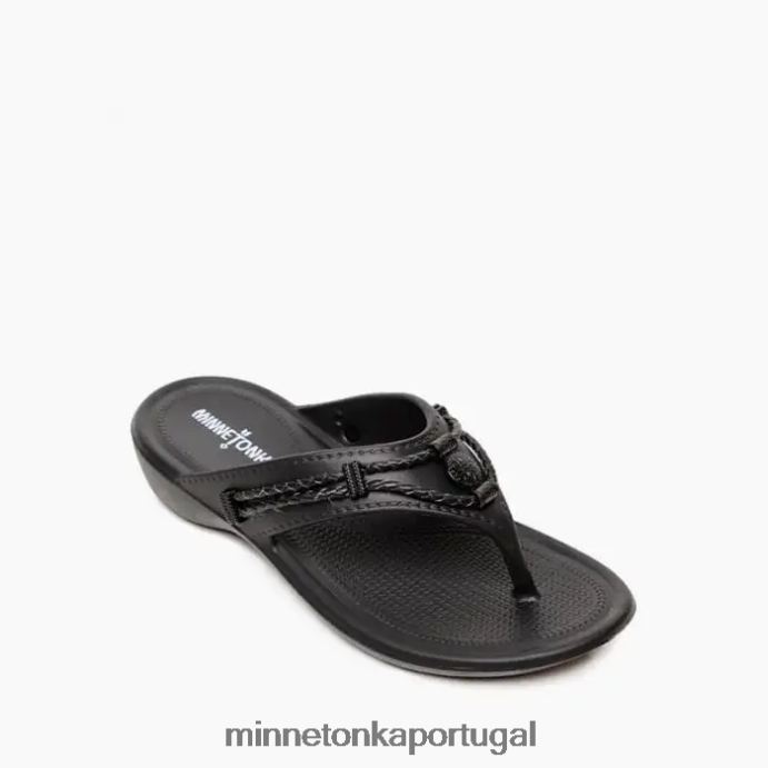prisma de silverthorne mulheres Minnetonka preto XJTPV6189 calçados