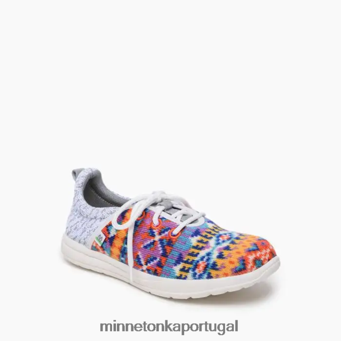 eco de novo mulheres Minnetonka pôr do sol laranja XJTPV6312 calçados