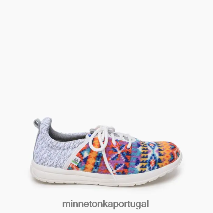 eco de novo mulheres Minnetonka pôr do sol laranja XJTPV6319 calçados