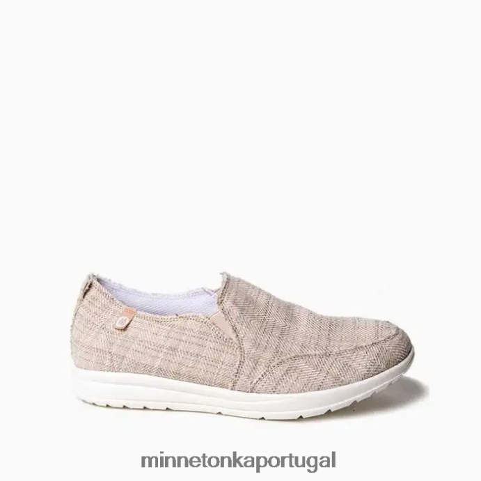 extensão mulheres Minnetonka espinha de peixe bronzeada XJTPV6136 calçados