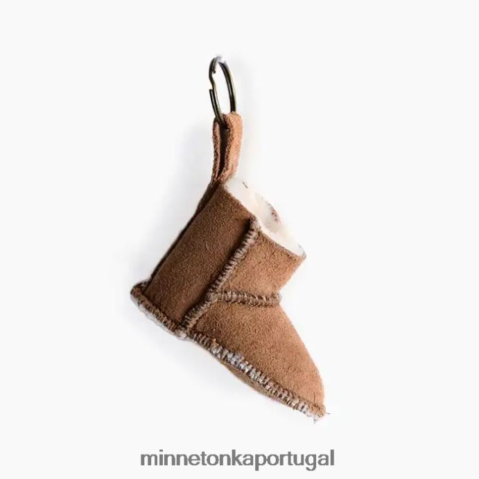 mini porta-chaves de bota unissex Minnetonka bronzeado XJTPV6536 acessórios