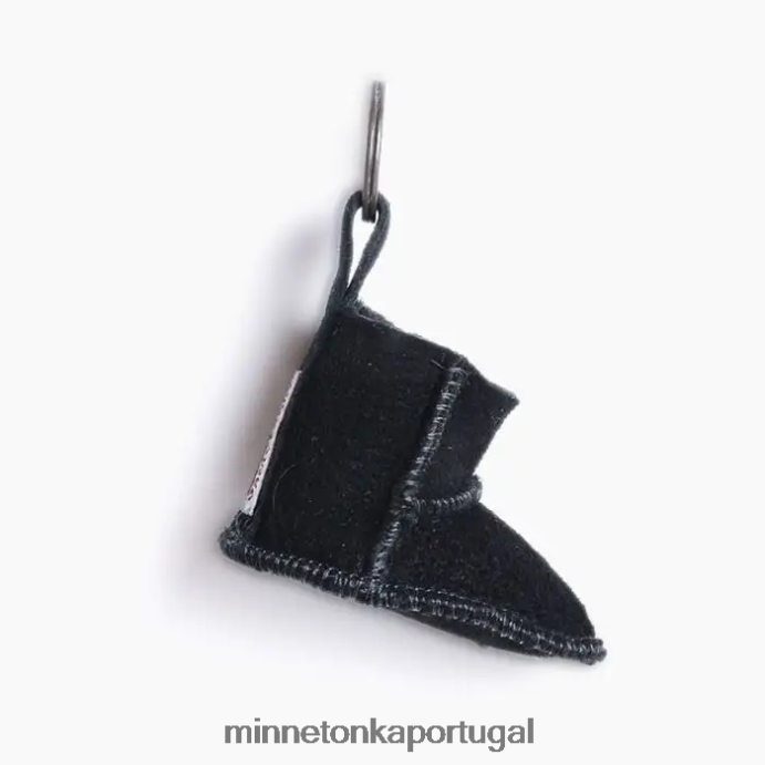 mini porta-chaves de bota unissex Minnetonka preto XJTPV6533 acessórios